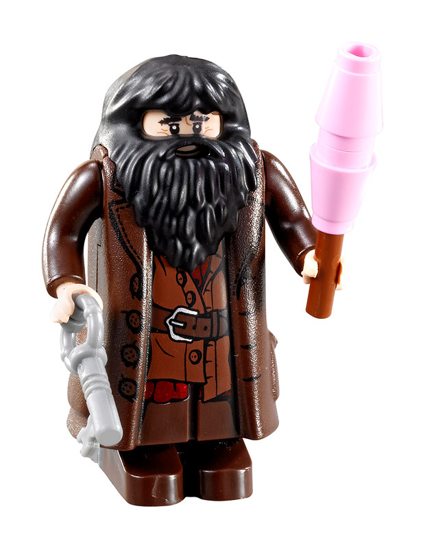 lego hagrid with pink umbrella medium